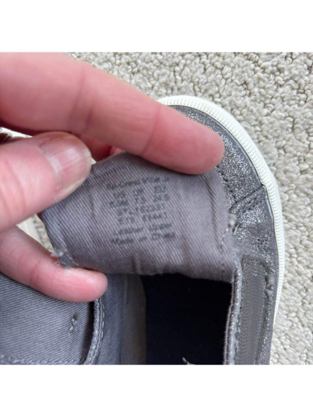 Sperry gray sparkle loafer sneakers - Picture 7 of 8